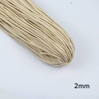 1.5Mm/2Mm/3Mm/4Mmnatural Beige Katoenen Touw Decoratieve Trekkoord Touw Gebonden Snoeren diy Craft Handgemaakte Tas Schoenen Project Cord 2.0mm