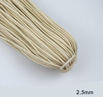 1.5Mm/2Mm/3Mm/4Mmnatural Beige Katoenen Touw Decoratieve Trekkoord Touw Gebonden Snoeren diy Craft Handgemaakte Tas Schoenen Project Cord 2.5mm