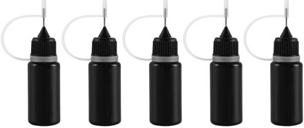 1/5pcs 10ml Zwarte Lijm Applicator Fles voor Papier Quilling DIY Scrapbooking Craft Tool Nuttig 5stk