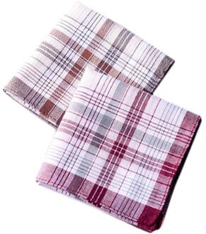 1-5Pcs 38*38 Cm Plaid Streep Pocket Plein Zakdoeken Voor Oude Mannen Klassieke Zachte Katoen suit Pocket Plein Willekeurige Kleur willekeurig kleur-1stk