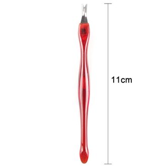 1/5Pcs Cuticle Pushers Rvs Nail Cuticle Pusher Remover Dode Huid Vork Nipper Pusher Trimmer Manicure Nail art Gereedschap 1stk