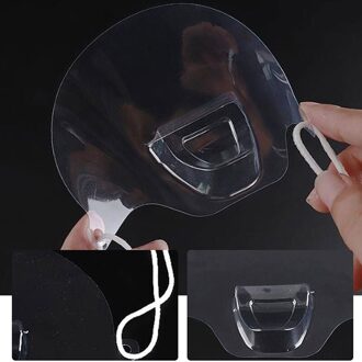 1/5Pcs Masker Tegen Druppels Catering Voedsel Hygiëne Plastic Keuken Anti-Speeksel Masker N1