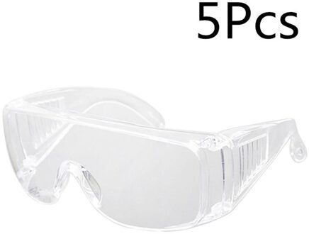 1/5Pcs Veiligheidsbril Oogbescherming Anti-Dust & Shock Bril Beschermen Oculair Anti-Fog Anti stof Speeksel Bril 5stk