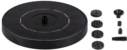 1.5W Solar Waterpomp Fontein Intelligente Zonne-energie Fontein Pomp Kit Voor Tuin Vijver Watering Ronde Fontein Pomp