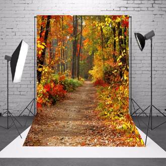 1.5X2.1M Herfst Herfst Bos Vinyl Achtergrond Achtergrond Doek Fotografie Foto Props Foto Achtergrond Bruiloft Evenementen Diy deco