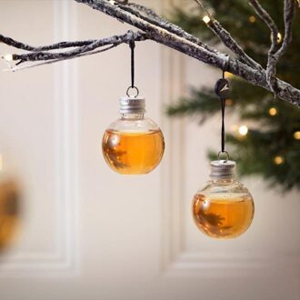 1/6 Pack Booze Gevuld Kerstboom Ornamenten Water Fles Melk Sap Lampen Cup Creatieve Lamp Kopjes Melk Lampen Water Fles