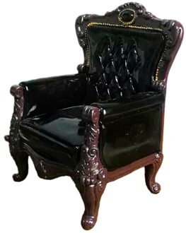 1/6 Schaal Antieke Miniatuur Sofa Meubels Voor 12 ''Action Figures Accessoires zwart