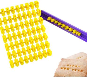 1/6 Stks/set Multifunctionele Cookie Cutter Cake Decorating Fondant Snijders Tool Linzer Ronde Hart Start Bloem Cookie Cutters Set 1stk 26 letters