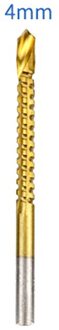 1/6 Stuks 3-8Mm Titanium Coated Hss Boor Elektrische Boor Gat Groovende Boor Zaag Timmerman houtbewerking Gereedschap 1stk 4mm