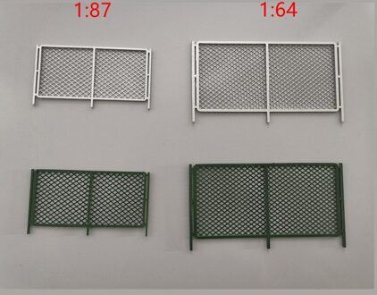 1:64/ 1:87 Ho Schaal Trein Model Railroad Prikkeldraad Hek Voor Zand Tafel Decor 1-87 groen