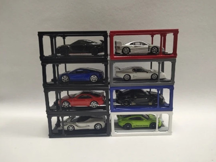 1/64 model car rack maintenance scene props garage parking lift ABS material shelf
