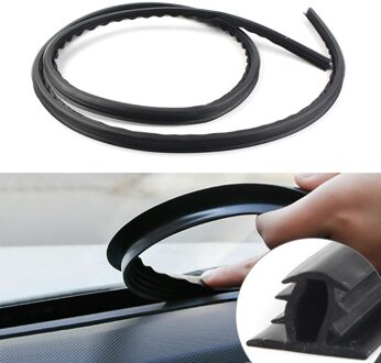 1.6M Auto Push Seal Strip Rubber Dashboard Voorruit Kloof Motorgeluid Isolatie
