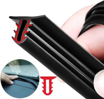 1.6M Auto Universele Voorruit Kit Dashboard Geluiddichte Afdichtstrip Auto Rubber Afdichtingen Auto Panel Seal Interieur Accessoires