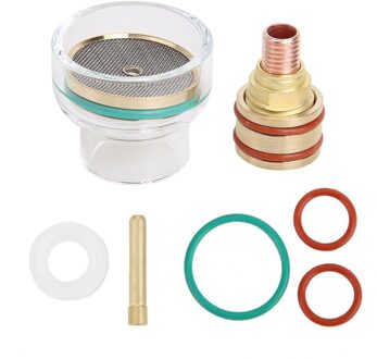 1.6Mm/2.4Mm Tig Lastoorts Kits Glas Collet Gas Lens Nozzles WP-9/20 Argon Arc Fakkel met Transparante Beschermende Cup