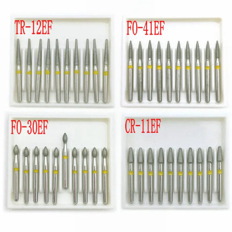 1.6mm Shank Dental Diamond Burs Drill FG Dia-burs for High Speed Handpiece Burs Dentist Drills 10pcs/box