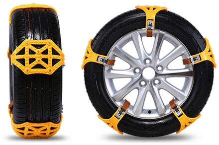 1-6Pcs Winter Auto Sneeuwketting Banden Anti Skid Kettingen Universal Multi-Functie Auto Off-Road voertuig Suv 'S Sneeuw Band Keten 2stk