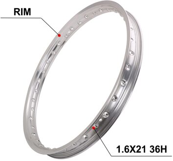 1.6X21 Inch 1.6*21 36 Spoke Gat Velg Aluminium Ring Lichtmetalen Wiel Voor Ktm Yamaha Kawasaki Honda suziki Bwm Motorfiets Pit Dirt Bike