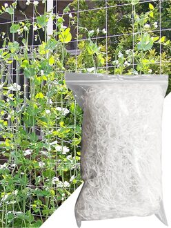 1.7X20m Plant Trellis Netting Plant Klimmen Netto Geweven Polyester Plant Ondersteuning Wijnstok Klimmen Hydrocultuur Tuin Netto # W0