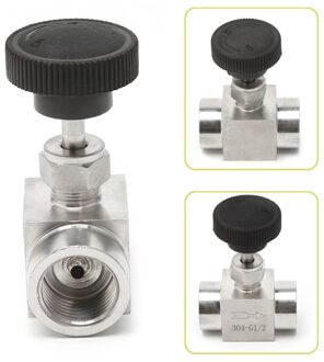 1/8 "1/4" 3/8 "1/2" Naaldventiel Vrouw Discussie 304 Rvs Flow Control Uitgeschakeld 915 PSI 1/8"
