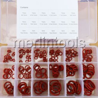 1.8/2.65/3.55 Mm Sectie Id Van 4 Mm Tot 20 Mm Silicone O-Ring Pakkingen Set