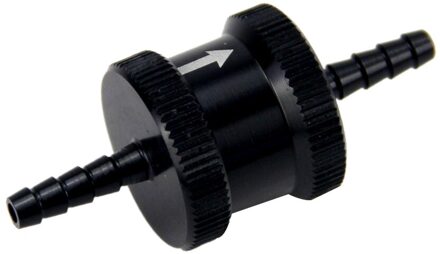 1/8 "4Mm Non Return One Way Brandstof Terugslagklep Aluminium Benzine Diesel FCV04 zwart