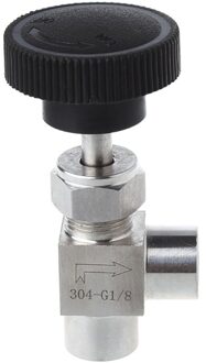 1/8 "BSP Gelijk Binnendraad 304 Rvs Flow Control Uitgeschakeld Naaldventiel