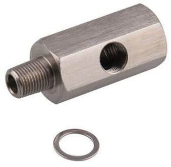 1/8 "BSPT Olie Druk Sensor Tee tot NPT Adapter Turbo Supply Feed Lijn Gauge T qyh