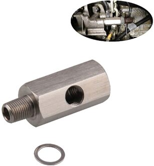 1/8 "Bspt Olie Druk Sensor Tee Tot Npt Adapter Turbo Supply Feed Lijn Gauge Turbo Oil Feed Adapter Fitting