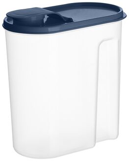 1.8l Voedsel Keuken Organizer Box Plastic Container Koelkast Organisator Verzegeld Scherper Korrels Deksels Transparante Pp Opbergdoos Blauw