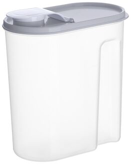 1.8l Voedsel Keuken Organizer Box Plastic Container Koelkast Organisator Verzegeld Scherper Korrels Deksels Transparante Pp Opbergdoos Grijs
