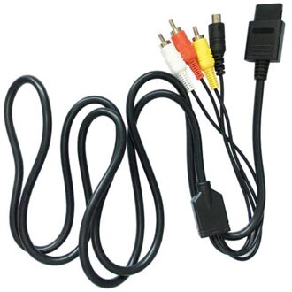 1.8M 6FT Av Composite S-Video Rca Video Hd Tv Kabel Voor Nintendo 6 Voor Snes Sfc voor Nintend Ngc Av Kabel
