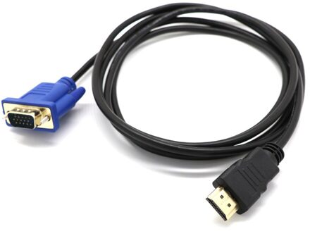 1.8M Kabel Naar Vga Adapter Digitale 1080P Hd Met Audio Converter Adapter Hdmi-Compatibel Vga Connector Cord voor Tv Box