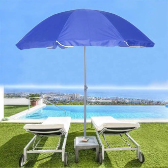 1.8m Outdoor Beach Umbrella Adjustable Steel Poles Garden Patio Sunshade Parasol Round shade Umbrella for Pool Camping Picnic