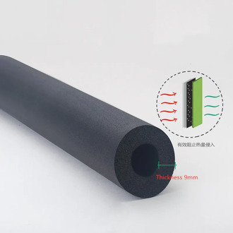 1.8M Sponge Rubber Pipe waterproof Pipeline Holder Equipment Handle Bars Thermal Insulation Tubular Protective sleeve fitting