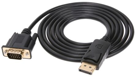 1.8M Thunderbolt Display Port Dp Naar Vga Male Adapter Converter Kabel Ondersteunt Tot 1920X1200 Verminderd Blanking Video resolutie