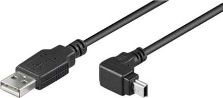 1.8m USB Cable USB-kabel 1,8 m USB A Mini-USB B Zwart