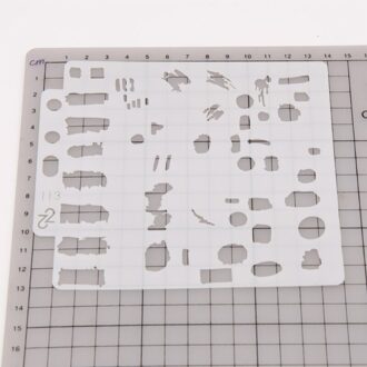 1/9Pcs Plastic Cakevorm Stencils Template Schilderen Scrapbooking Embossing Stempel M17D 13