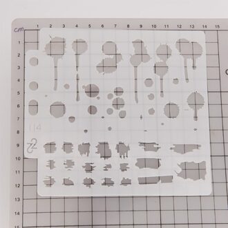 1/9Pcs Plastic Cakevorm Stencils Template Schilderen Scrapbooking Embossing Stempel M17D 14