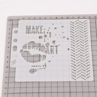 1/9Pcs Plastic Cakevorm Stencils Template Schilderen Scrapbooking Embossing Stempel M17D 16