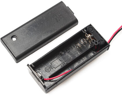 1 * AA Batterij Opbergdoos AA 1.5 V Batterij Cover Holder Case GEEN OFF Schakelaar Met Wired Lood voor Solderen Aansluiten