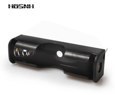 1 * Aa Plastic Batterij Case Houder Box Batterij AA Pack Met PCB Pin Diy Voor Solderen Aansluiten Zwart digitale
