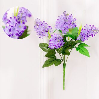 1 Boeket Kunstmatige Plant Provence Lavendel Bloemen Ambachten Bloem Muur Decoratie Thuis Woonkamer Bruiloft Decor nee.1