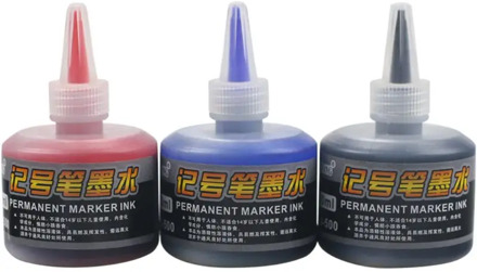 1 Bottle 50ml Refill Ink for Refilling Inks Marker Pen Black Red Blue 3 Colors