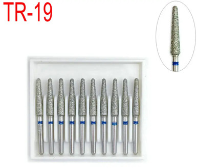 1 Box Dental Diamond Bur Drills for High Speed Handpiecess Dentist Teeh Whitening Polisher Dentistry Material TR-19