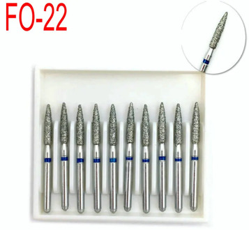 1 box Dental Diamond Burs Drill Medium FG 1.6mm for High Speed Handpiece Turbine Dental Lab Instrument Dentist Tool FO-22