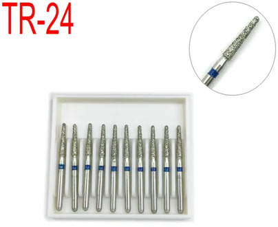 1 Box Diamond Dental Bur Drill For Teeth Whitening Medium Polishing Smoothing Tool Dentistry Materials TR-24