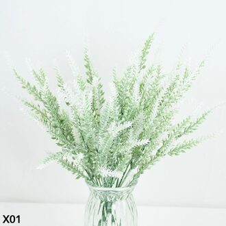 1 Bundel Romantische Provence Lavendel Kunstmatige Bloem Bruiloft Huis Tuin Tafel Decoratie Diy Bloemstuk Accessoires X01