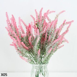 1 Bundel Romantische Provence Lavendel Kunstmatige Bloem Bruiloft Huis Tuin Tafel Decoratie Diy Bloemstuk Accessoires X05