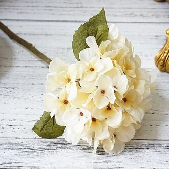 1 Bundel Zijde Kunstbloemen Hortensia Herfst Vazen Voor Home Decor Festival Decoratieve Bloem Bruiloft Bloem Muur Set
