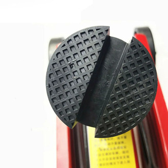 1*Car Rubber Slotted Rail Hydraulic Floor Jack Guard Disk Pad Frame Rail Adapter